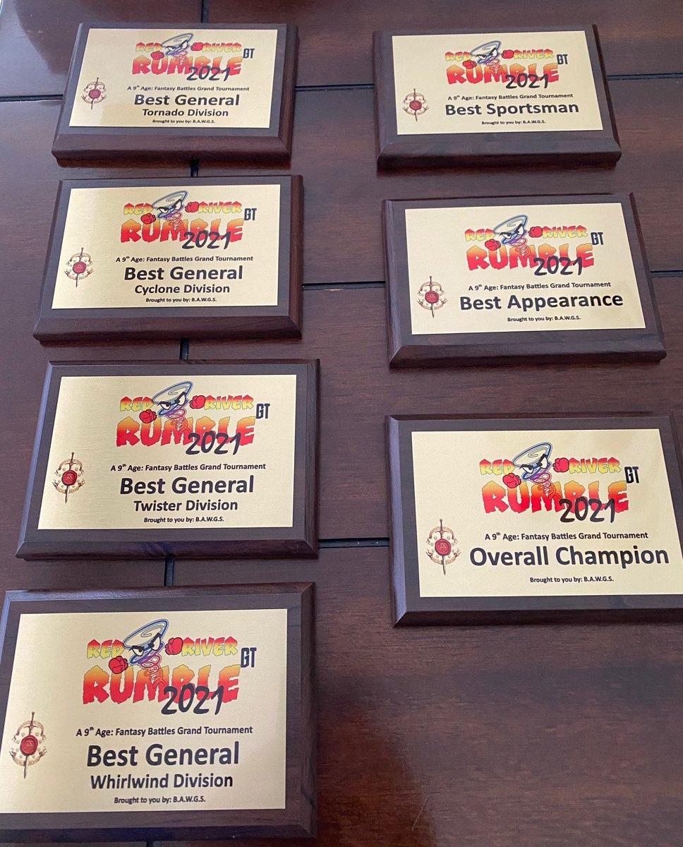 Red_RiverGT's tweet photo. Who will win it all this weekend?? Just 3 days until dice drop! #RedRiverRumbleGT2021 #T9A @sixfthunbadger @NobleDiven @thewickedgt https://t.co/fj39TBah0O
