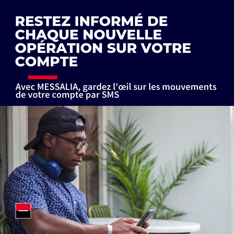 SG_CotedIvoire's tweet photo. Avec MESSALIA, restez  informé en temps réel par message, des opérations sur votre compte. 
Plus d’informations sur> https://t.co/ul0UGPgCsV 
#MESSALIA #SGCotedIvoire https://t.co/llncbLAKyO