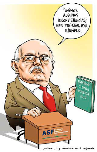 CompaRevolucion's tweet photo. #Reculo el titular de la @ASF_Mexico.
Hoy 4 de de los #MonerosLaJornada publicó su versión de David Colmenares Páramo. https://t.co/pLM5OpLFev
