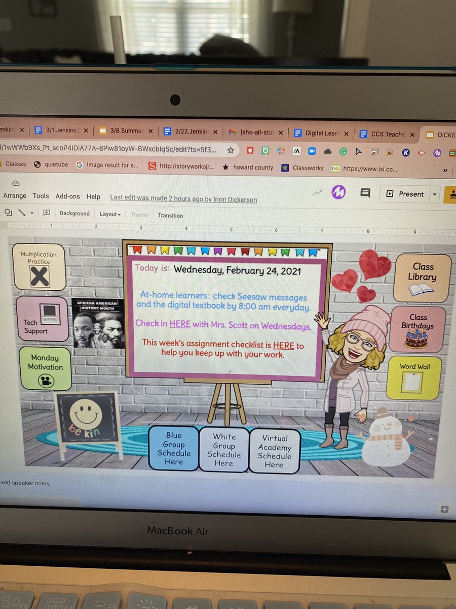 MelissaJSHS's tweet image. My awesome teammate has been rocking digital learning with her digital textbook, digital book rooms, student rewards, jam boards, and lessons with Pear Deck @irion_dickerson #ChathamDigitalLearning #SilkHopeSchool