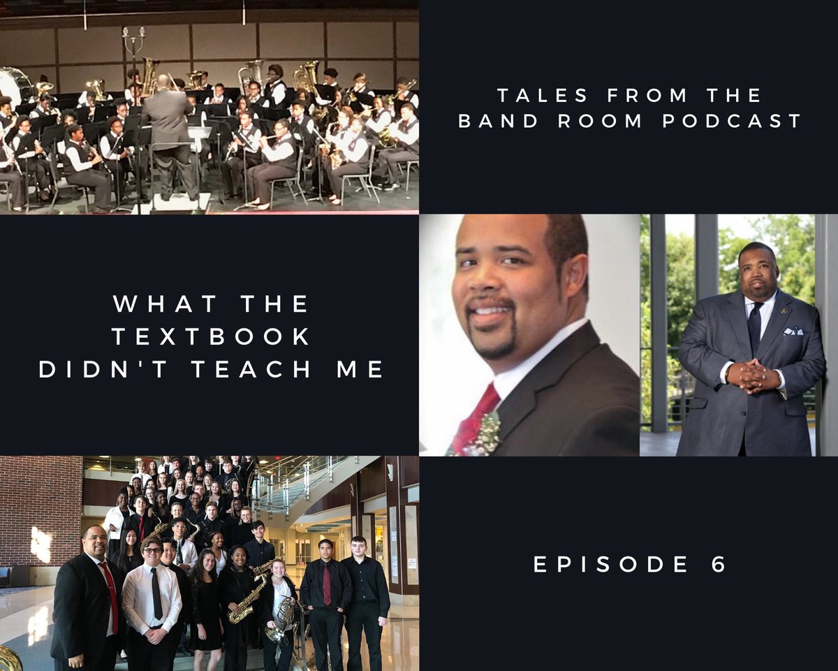 Welcome to Ep 6, What The Textbook Didn't Teach Me! Dr. <a href="/drearvin2/">William J. Earvin, Ed.D.</a> -Baker, LA &amp; @Musik1911 -Roebuck, SC join The Tales to share ideas they wish they knew throughout their careers. Thanks for listening. talesfromthebandroom.com.#bandroomtales #goband #gettingbetter