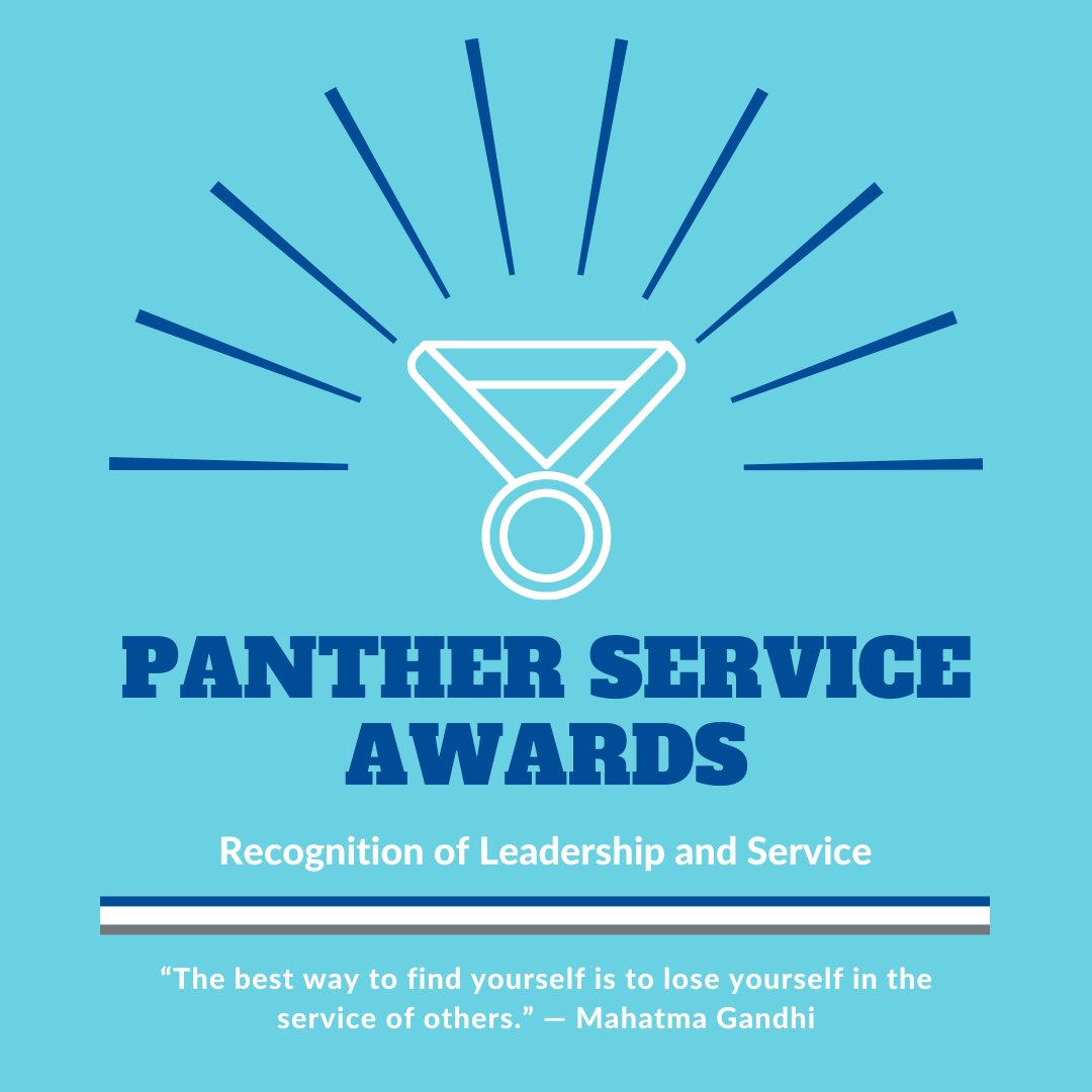 The Civic Engagement &amp; Volunteerism Office is preparing for the annual Panther Service Awards! An award ceremony will be held to recognize students for their leadership and service achievements.

For more information or to apply for an award, visit: eiu.edu/volunteer/serv…
