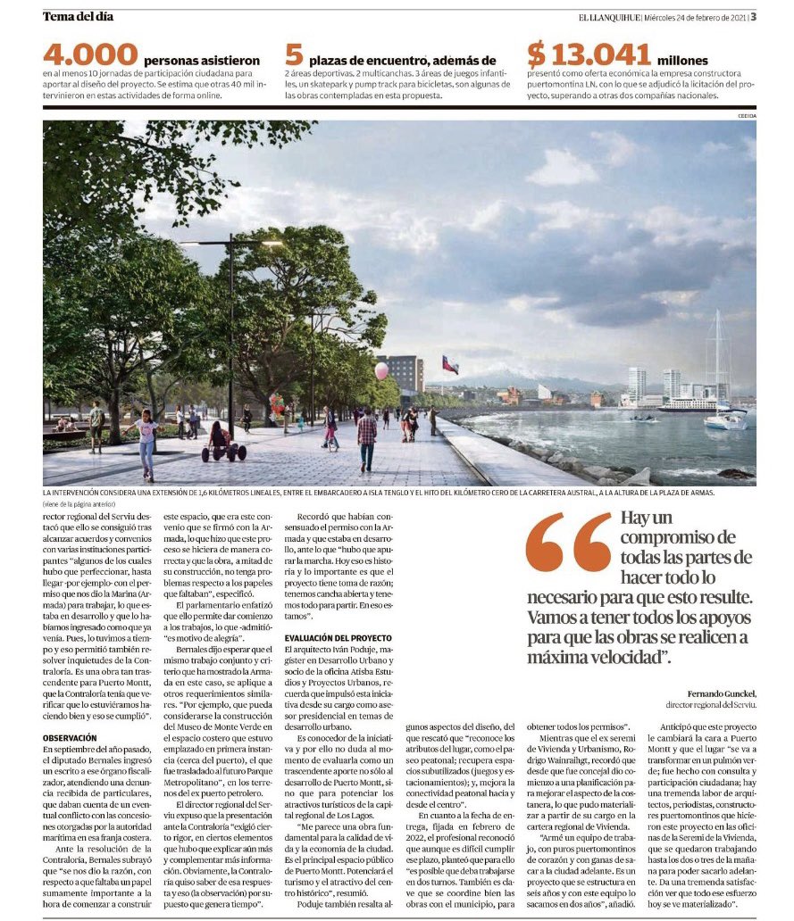 WAINRAIHGT's tweet image. Cuando hay dedicación, trabajo y ganas de hacer las cosas, no hay misiones imposibles. Por mucho tiempo pensamos q el mejoramiento de la costanera de #PuertoMontt era algo lejano y poco probable. No obstante, nos pusimos una meta y lo sacamos adelante 🚀🍀