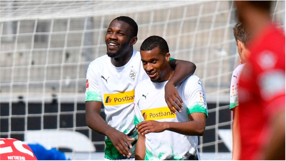 NOTANOTHERFOOT1's tweet photo. Players to watch in #ChampionsLeague fixtures tonight

Marcus Thuram &amp; Alassane Plea - The French duo have contributed to 55% of Die Fohlen's goals in the CL this season⚽️

The pair tend to drift inside and could cause #ManCity  problems in central areas 

#UCL https://t.co/xzoJEdg72B