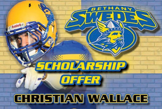 ChristainW18's tweet photo. After a great talk with @QBcoachsnyder i am blessed to say i have received my first offer from Bethany college! @CoachJPressley @jeremytylerwagn @Todd_Helton @CarterHSFB https://t.co/vqGk7rBFUM