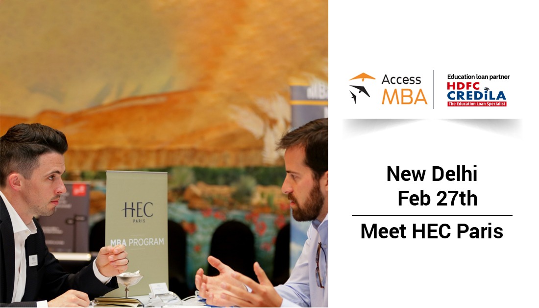 CredilaFinserv's tweet photo. Don’t miss the special online event organised by Access MBA on 27th February to meet with the world’s best business schools. Grow your management potential with the most reputable business degree. Sign up here: https://t.co/UOJzLuswLf 
#HDFCCredila #AccessMBA #StudentFair #MBA https://t.co/cUrfkFSS6A