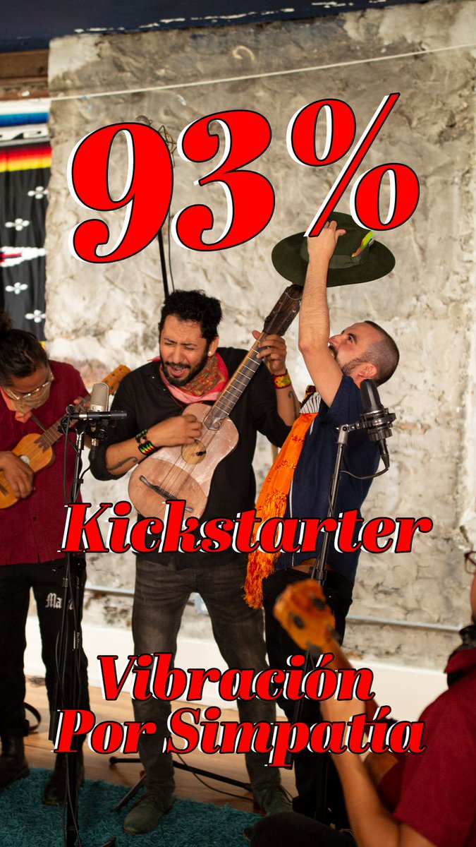 Estamos tan cerca 😱 ya llegamos al 93% y solo quedan 25 horas para donar, contribuir y ser parte del lanzamiento físico de Vibración Por Simpatía. Ayúdenos a compartir entre sus contactos y lleguemos juntos a la meta 🏁🙌🏽!!

kickstarter.com/projects/jaran…