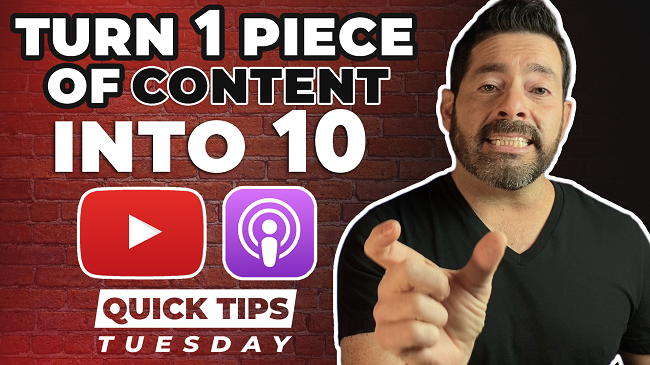 breakthrucode's tweet image. Want a simple Content Distribution Strategy for YouTube and Podcast content? For our Quick Tips Tuesday this is the quick overview of what we've done to help clients chop up 1 piece of content into 10 or more. 

Watch it on youtube... youtu.be/7llenXKUiX8