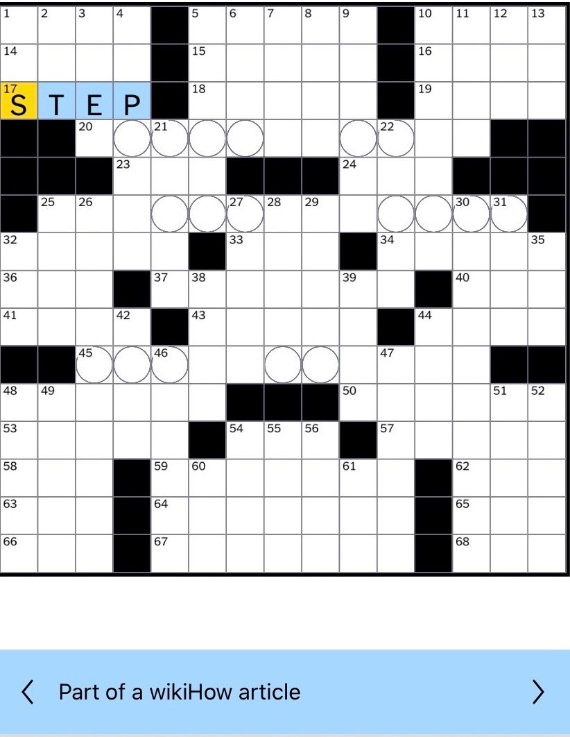 carrie adkins on twitter ah the feeling when two of your most beloved things wikihow and the nytimes crossword puzzle come together twitter