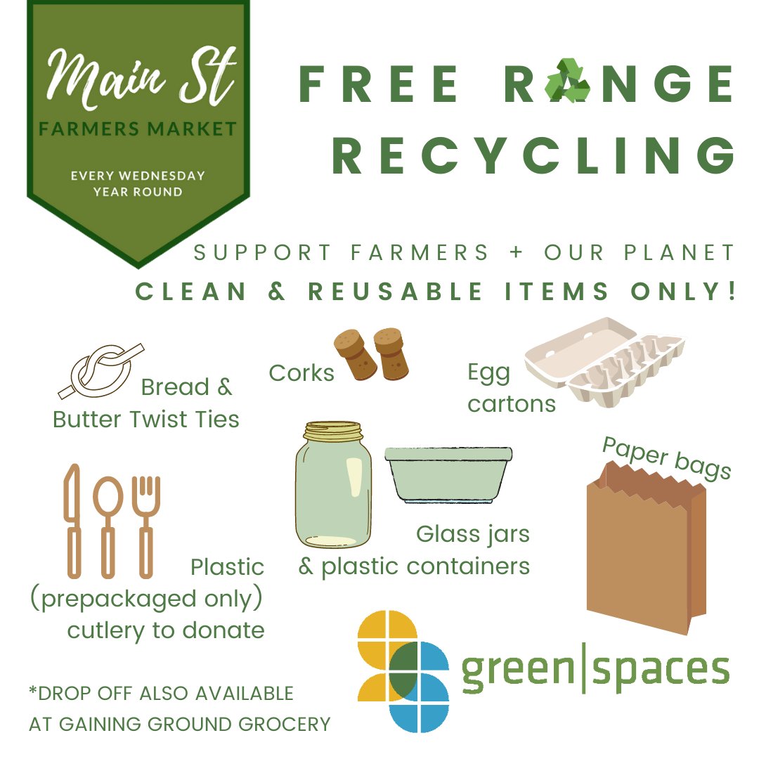 Stop by <a href="/MainStFarmers/">Main St Farmers</a> behind <a href="/chattabrew/">Chattanooga Brewing Co.</a> and bring us your quarantine (clean) recyclables!

This partnership benefits local farmers, Community Kitchen, and (of course) our planet! 

We'll be there from 4-5:30 PM today, so grab a market beer &amp; come by our booth to learn more 🍻