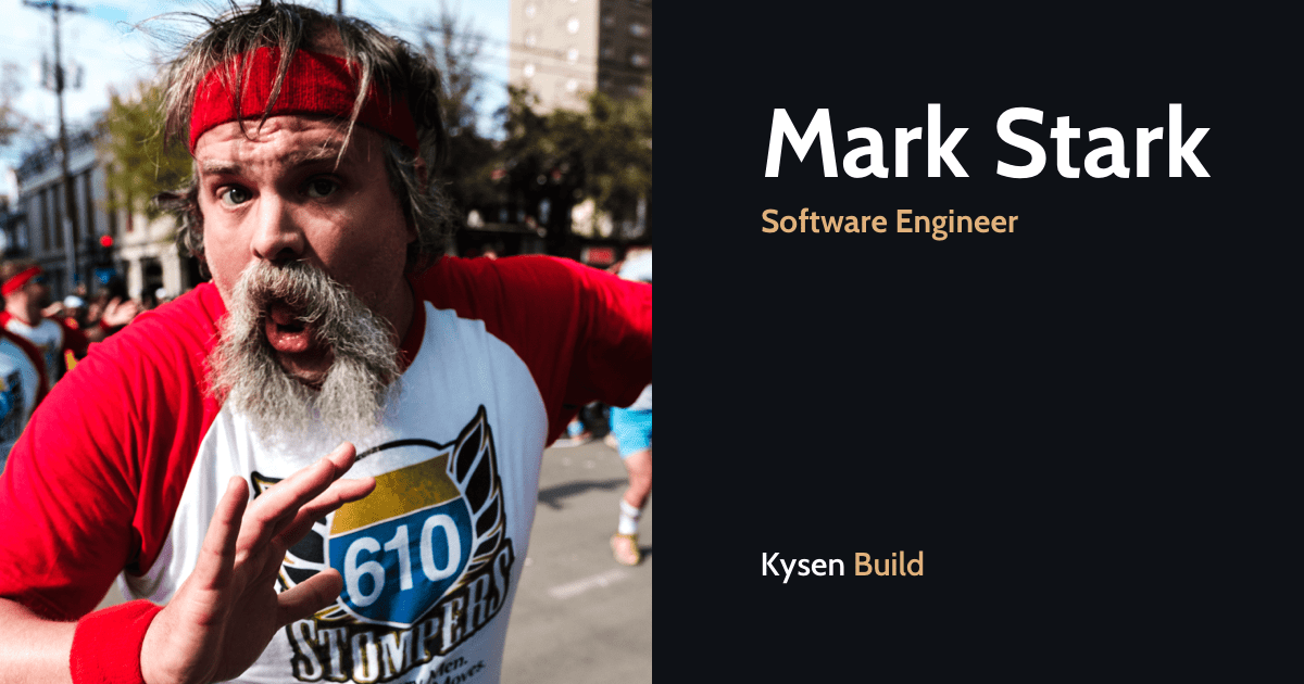 Meet @KysenStark, resident beard expert and engineer at #KysenBuild! kysenbuild.com/team/mark-star…