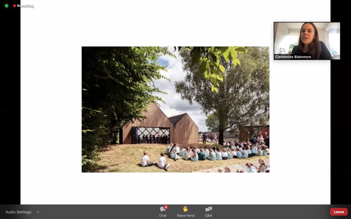 Kathy Gibbs 🌎🌻🌍🐢🌏🦫 (@kathygibbsbim) on Twitter photo Lovely #timber project presented <a href="/BuildingCentre/">Building Centre</a> Wood Work lunchtime talk: St John's Music Pavilion by <a href="/clemblakemore/">Clementine Blakemore</a> in collaboration with <a href="/WebbYates/">Webb Yates Engineers</a>.
Makes one wonder why all buildings like this aren't built in timber.
#SustainableMaterials 250 #DaysToCOP26 Lovely #timber project presented <a href="/BuildingCentre/">Building Centre</a> Wood Work lunchtime talk: St John's Music Pavilion by <a href="/clemblakemore/">Clementine Blakemore</a> in collaboration with <a href="/WebbYates/">Webb Yates Engineers</a>.
Makes one wonder why all buildings like this aren't built in timber.
#SustainableMaterials 250 #DaysToCOP26