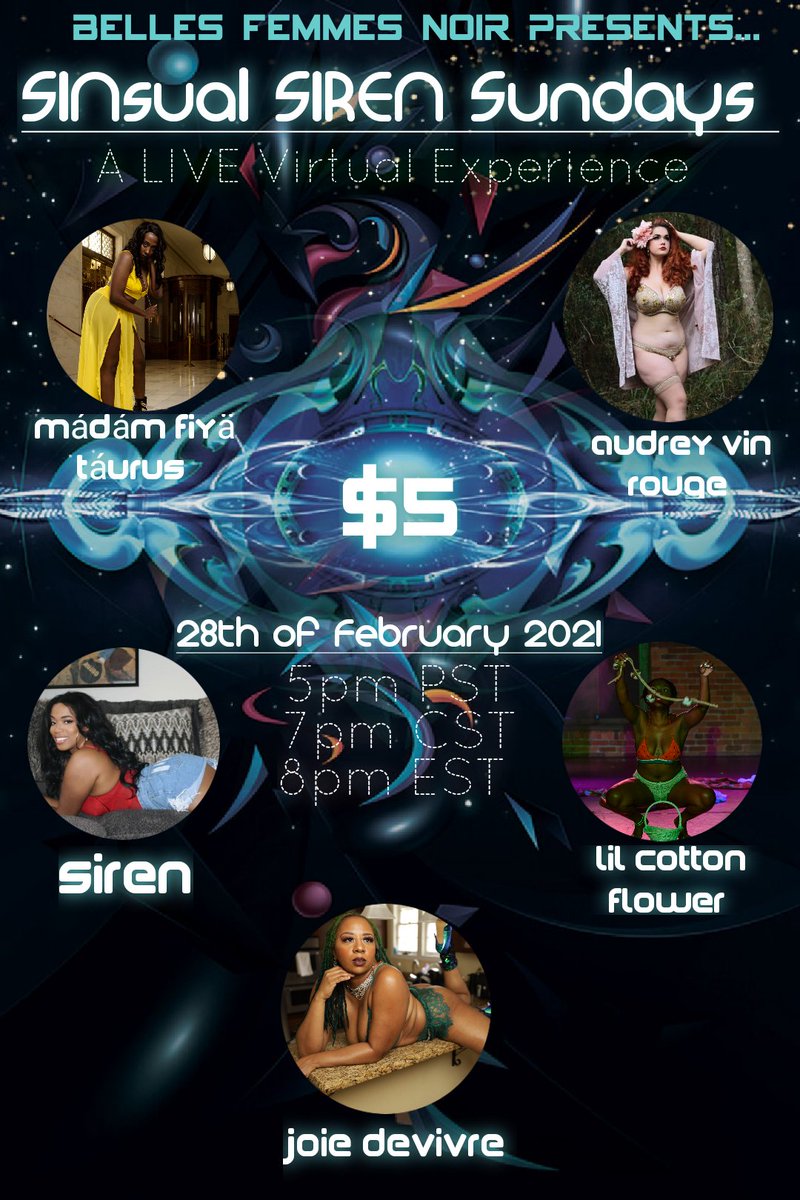 vivre310's tweet photo. Get your tickets today to watch 
Mádám Fiyä Táurus 
Audrey Vin Rouge 
Siren 
Lil Cotton Flower
Joie DeVivre 
Lay their hearts on the floors of their home stages for you!!!
https://t.co/8nRgSrsTut

#burlesque #virtualburlesque #zoomburlesque https://t.co/5hjwJ86CsS