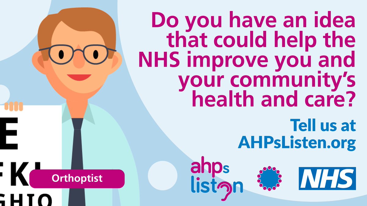 Deborave123's tweet photo. ⁦@annanhills⁩ I saw this and thought of you. Have you seen it? It’s for members of the public to tell us how they want health and care to be. We’re co-creating a new strategy for AHPs. Pretty please would you retweet, share with your teams and with your friends and family? https://t.co/z29fNYjZU7