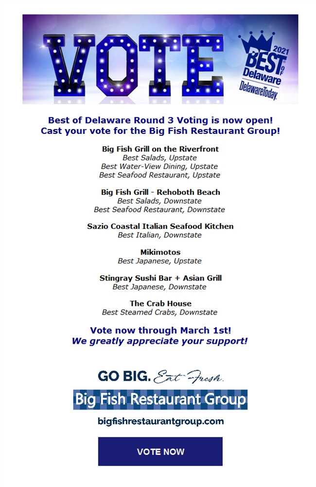 Vote Us for Best of Delaware! bit.ly/37gyVlQ