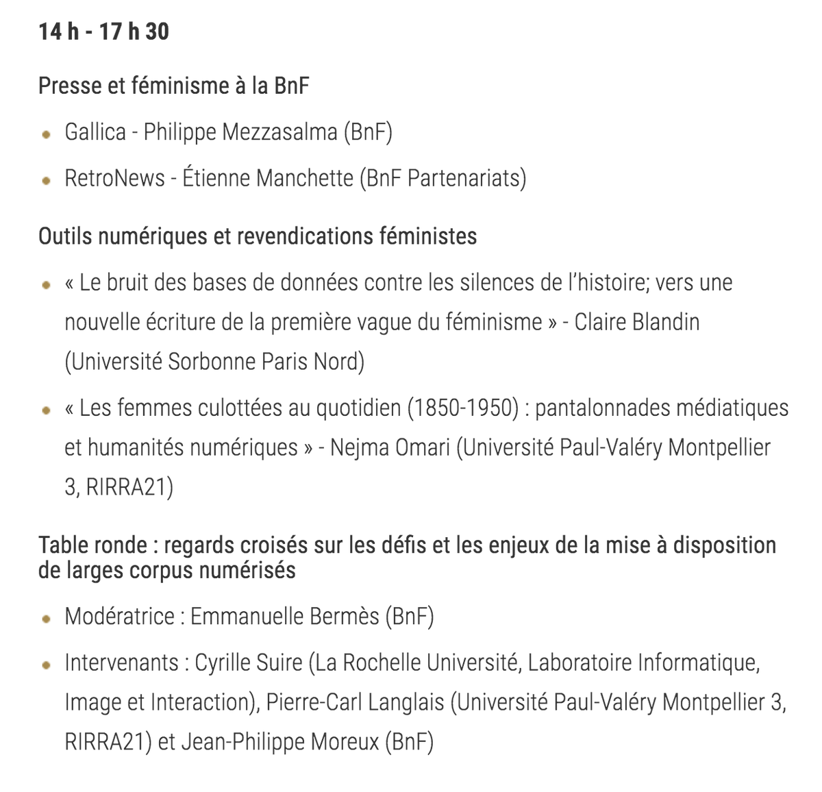NejmaOmari's tweet image. Le 15 mars, @NewsEyeEU part à la recherche des femmes dans la presse numérisée, en direct sur la chaîne YT de @laBnF. En plus de NewsEye, nous parlerons de @GallicaBnF, @RetroNewsFr, @fem_en_rev, @PerseeFr, @Numapresse..📰Ravie de préparer cela avec @MarionAnsel &amp;amp; @AmandaMaunoury