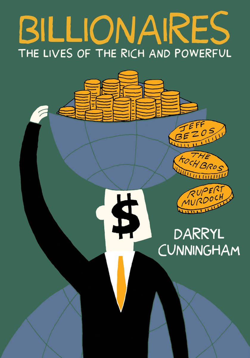 'A witty but brutal critique of capitalism and corruption.' - @PublishersWkly on BILLIONAIRES by @AcmeDarryl, in stores May! publishersweekly.com/978-1-77046-44… #billionaires #comingsoon #capitalism #culturalcritique #darrylcunningham