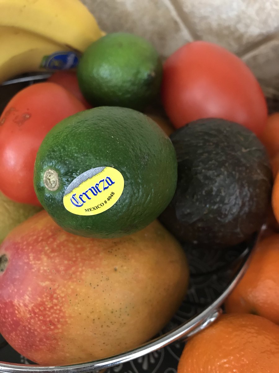 FlavorDesignr's tweet photo. Did anyone catch the marketing stickers on some market limes? Font looks familiar too 🤔🍻 https://t.co/wzC5j3jeww