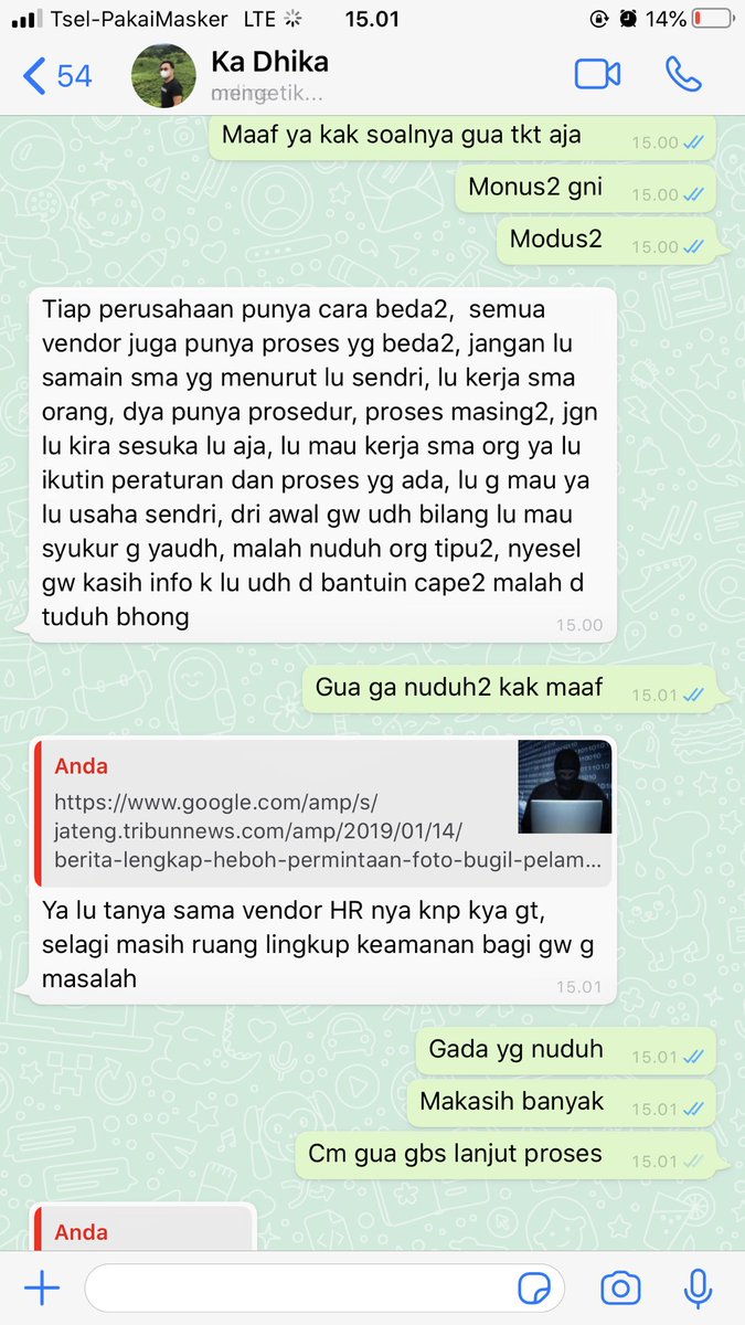 renisaarr's tweet photo. Ohiyaa gua mau cerita juga yang temen gua ini, tbtb gua rada curiga sama dia karna dari awal dia kaya yg ngeburu2in gue buat apply lamaran itu.. sampai gua ngirim lamaran gue nanya mengenai point 1 itu seperti apa dan balesan dia itu ky yg dia ada dibalik ini semua gitu https://t.co/a2e4PSWZDt