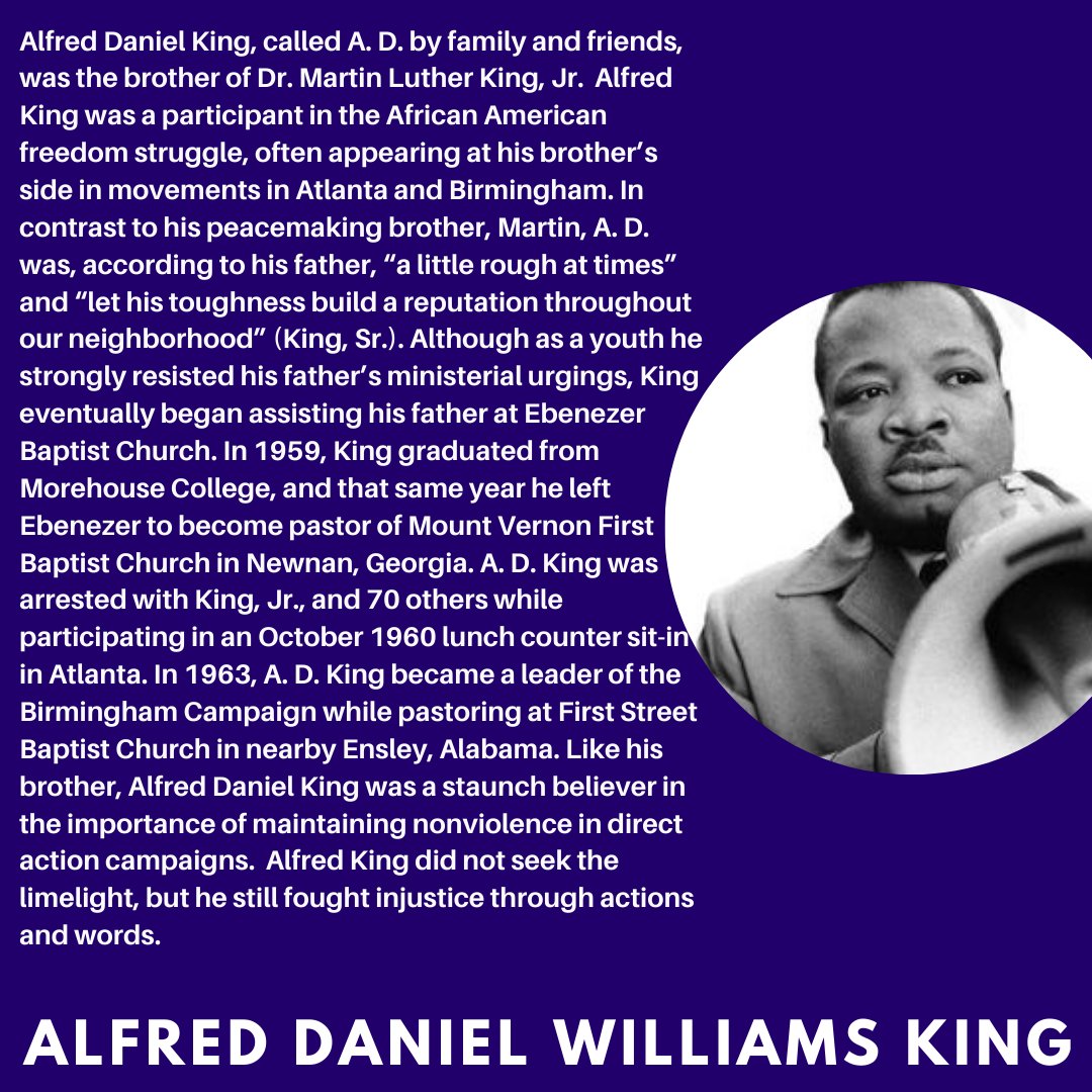 KoutureTees's tweet photo. He was Dr. Martin Luther King Jr.'s little brother, but this littler brother was not in his big brother's shadow when it came to pushing back against injustice.  #BlackHistory #AlfredKing #ADKing #CivilRightsFamily https://t.co/tJhYuYFf8a