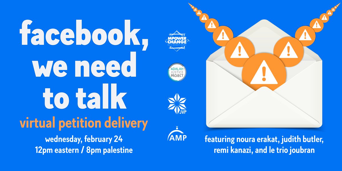 Our virtual petition delivery is starting in 2 minutes! Help us deliver a message co-signed by 52,204 people:
@facebook, don't add