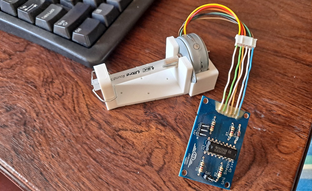 WriterOfMinds's tweet photo. A complete motor assembly from the new #atronach case. My manufacturing has gotten more sophisticated over the years, but sometimes I still can't beat cutting up a ballpoint pen. https://t.co/1EAdLrgT1T
