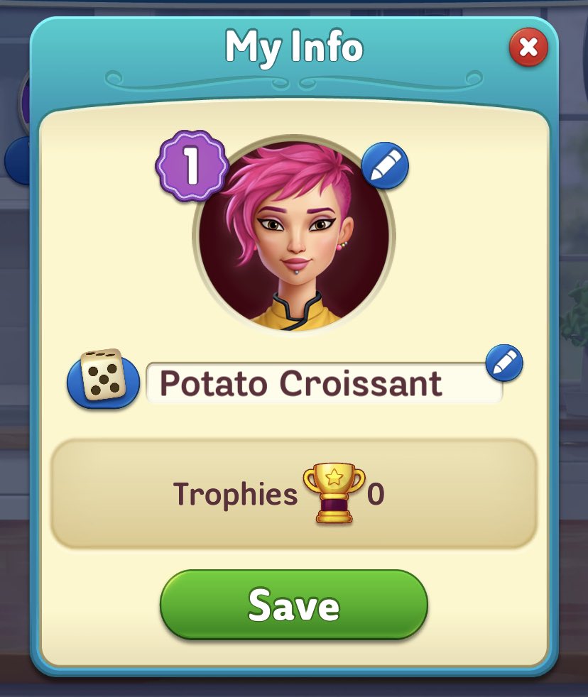 i downloaded the stupid Gordon Ramsay game and it won’t let me change my name so i guess i’m stuck as Potato Croissant https://t.co/HHT4xUyIrd