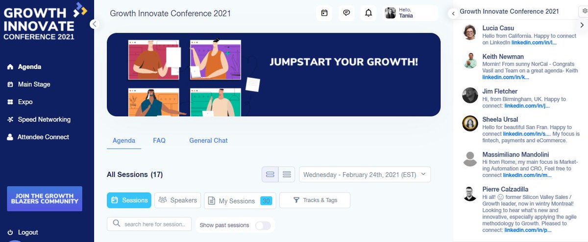 Tania_Hashim's tweet photo. So excited to attend the @growthblazers Growth Innovate Conference 2021. This is an absolute must to attend for growth marketers and modern marketers who want to learn the latest insights in full stack marketing. #GIC2021 #DigitalMarketing #Marketing #MarketingTwitter https://t.co/IycslYjxse