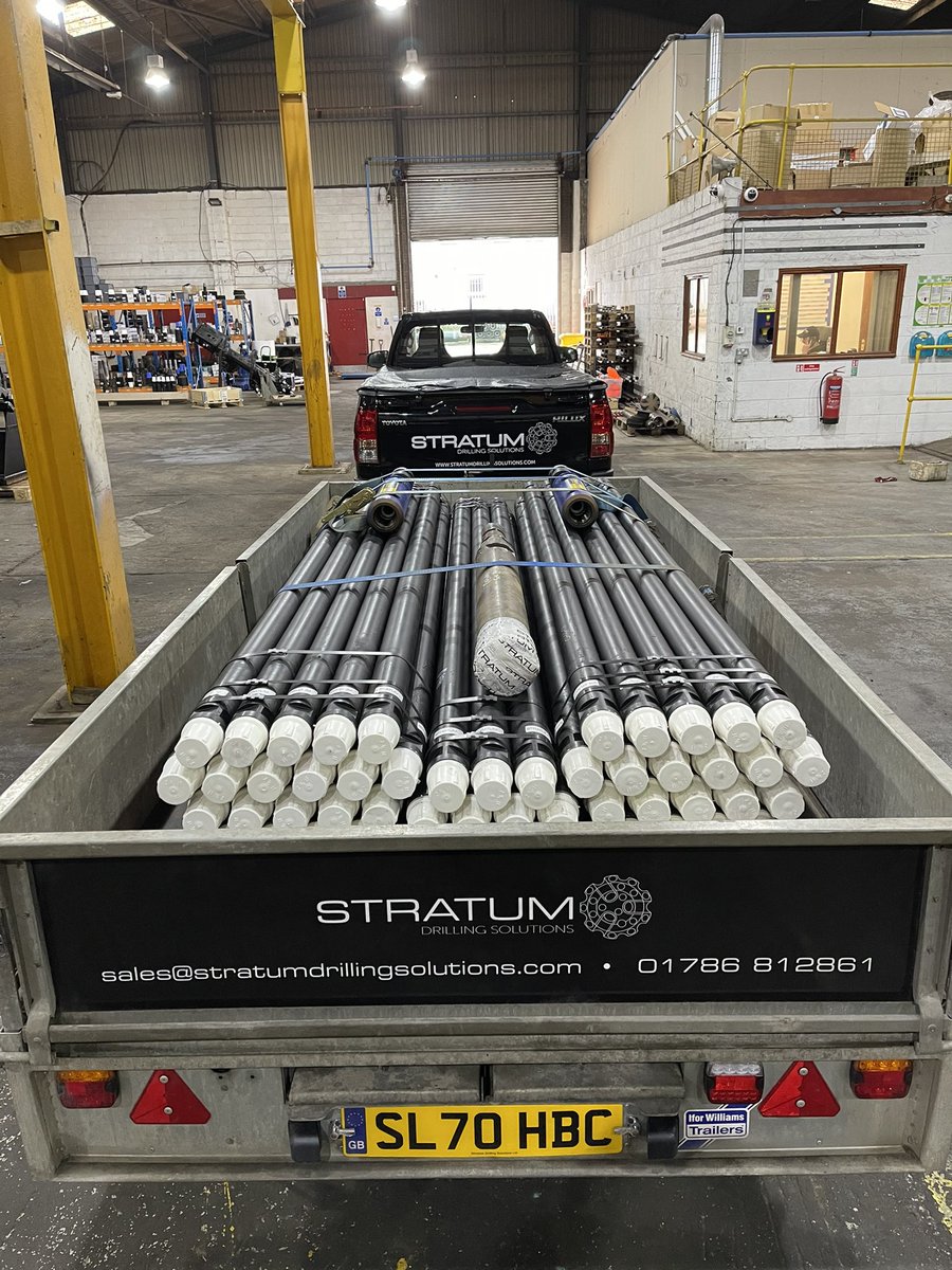 Specially made eX-Flow 2 3/8” IF Rods c/w Long Tool Joints. The Driconeq eX-Flow rods can save up to 20% fuel and 60% lower noise levels. The next generation of Drill Rods!  #sales #service #support