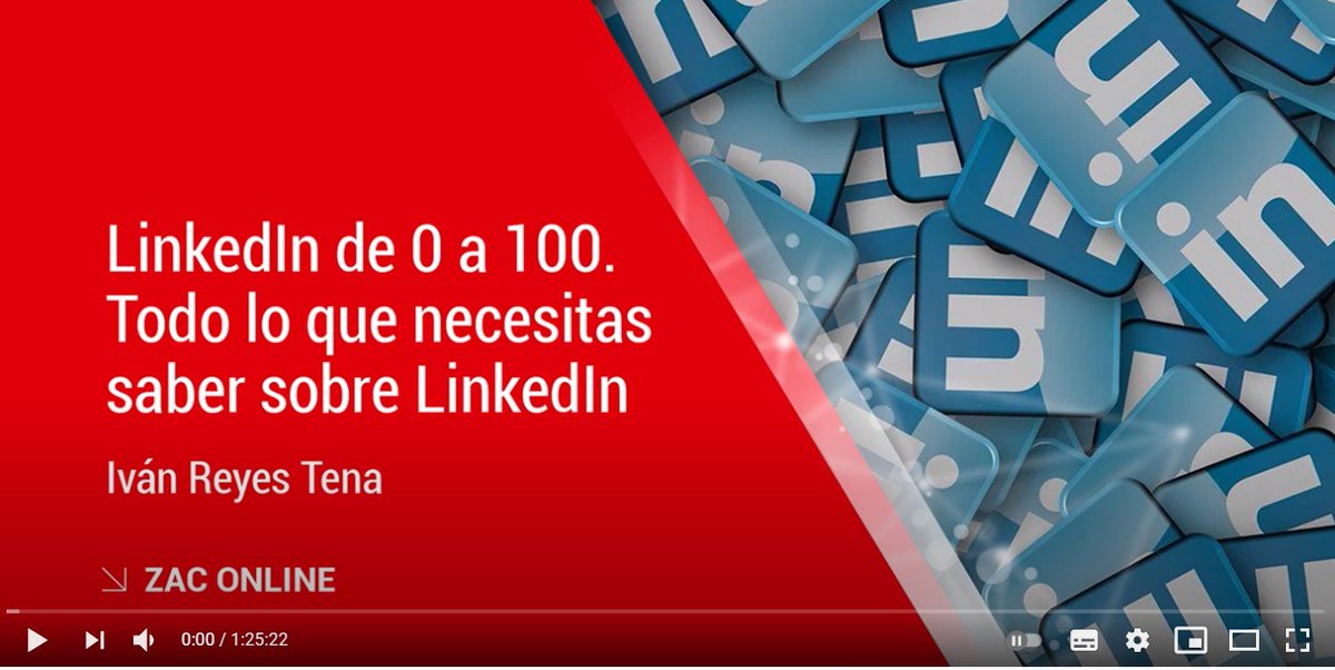 🎯 ¿Quieres potenciar tu estrategia en #LinkedIn?
Mira las sesiones que impartió <a href="/ivanreyestena/">Iván Reyes Tena</a> para <a href="/ZGZActiva/">Zaragoza Activa</a> y que ya tienes alojados en nuestro canal de Youtube:

👉 youtube.com/watch?v=vyEKc7…
Suscríbete!