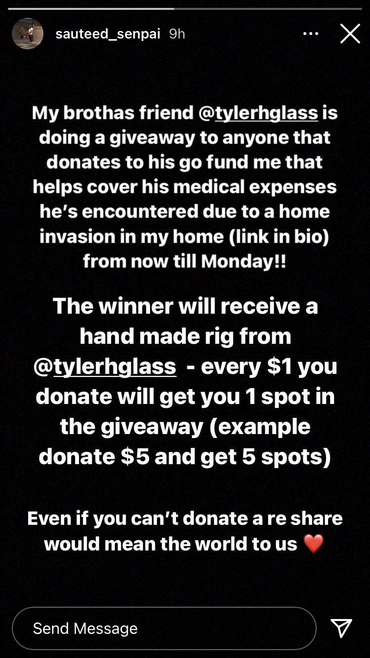 Andreaaa Send A Screenshot Of Your Donation To Tylerhglass Every Dollar Is Appreciated Gaylon S Road To Recovery Medical Treatment Fund T Co Sutcy1fhck T Co Ctklkmddjz
