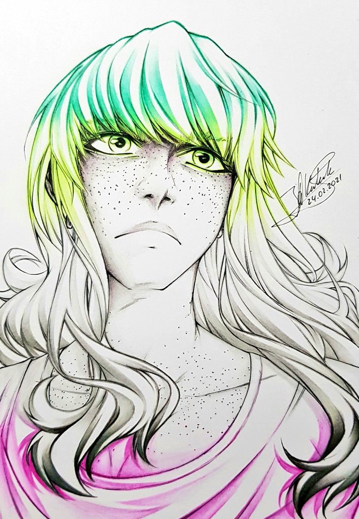 Jaeseka_'s tweet photo. Second OC in her pride colours :)

This is also the Aromantic Awareness Week drawing! 💚💚
#AroWeekCreations #AromanticAwarenessWeek https://t.co/Y40vL6ntH1