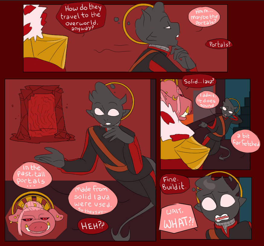 strawkiwijuice's tweet photo. With no structure, the kingdom of pigmen devolved into chaos, and the air from the overworld brought decay to their bodies and minds. #badboyhalofanart #technobladefanart #demoncoreau https://t.co/7yh6xTRidi