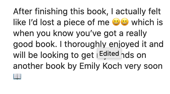 EmilyKoch's tweet photo. THIS REVIEW MADE MY DAY. Thanks to this lovely Bookstagrammer. @danmog your cover is working its magic! #KeepHimClose https://t.co/FtJF9jVlmQ