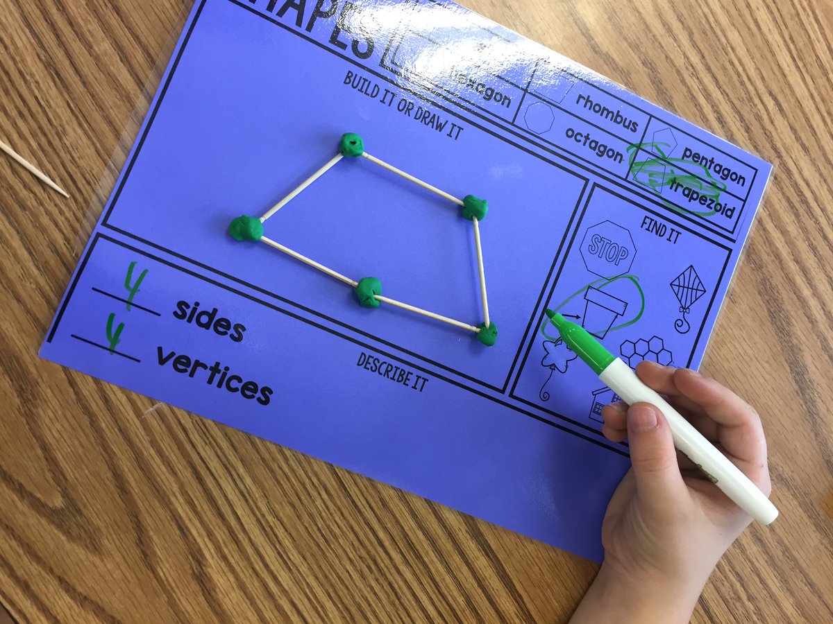 stace_laye's tweet photo. 2D shape mats! Hands on learning is just that much more fun! #2DShapes #mathmats https://t.co/hFtwVzeane