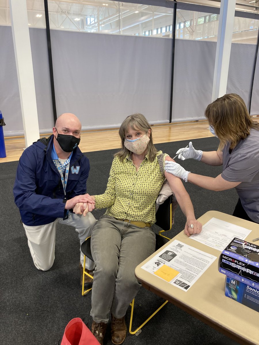 Today's a truly hopeful day as more than 600 of our teachers and staff get their first COVID vaccine doses! One more layer of protection and precaution to keep our schools healthy and safe! <a href="/scottelliott_nc/">Scott Elliott</a> <a href="/chubbers11/">Laurie Gill</a> <a href="/BRSRockets/">Blowing Rock School</a> #WeAreWatauga