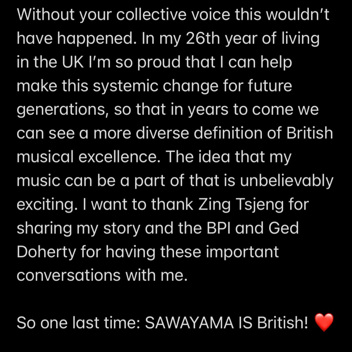 REDEFINING BRITISHNESS !!!! shoutout @bpi_music !!!! #SAWAYAMAISBRITISH !!
