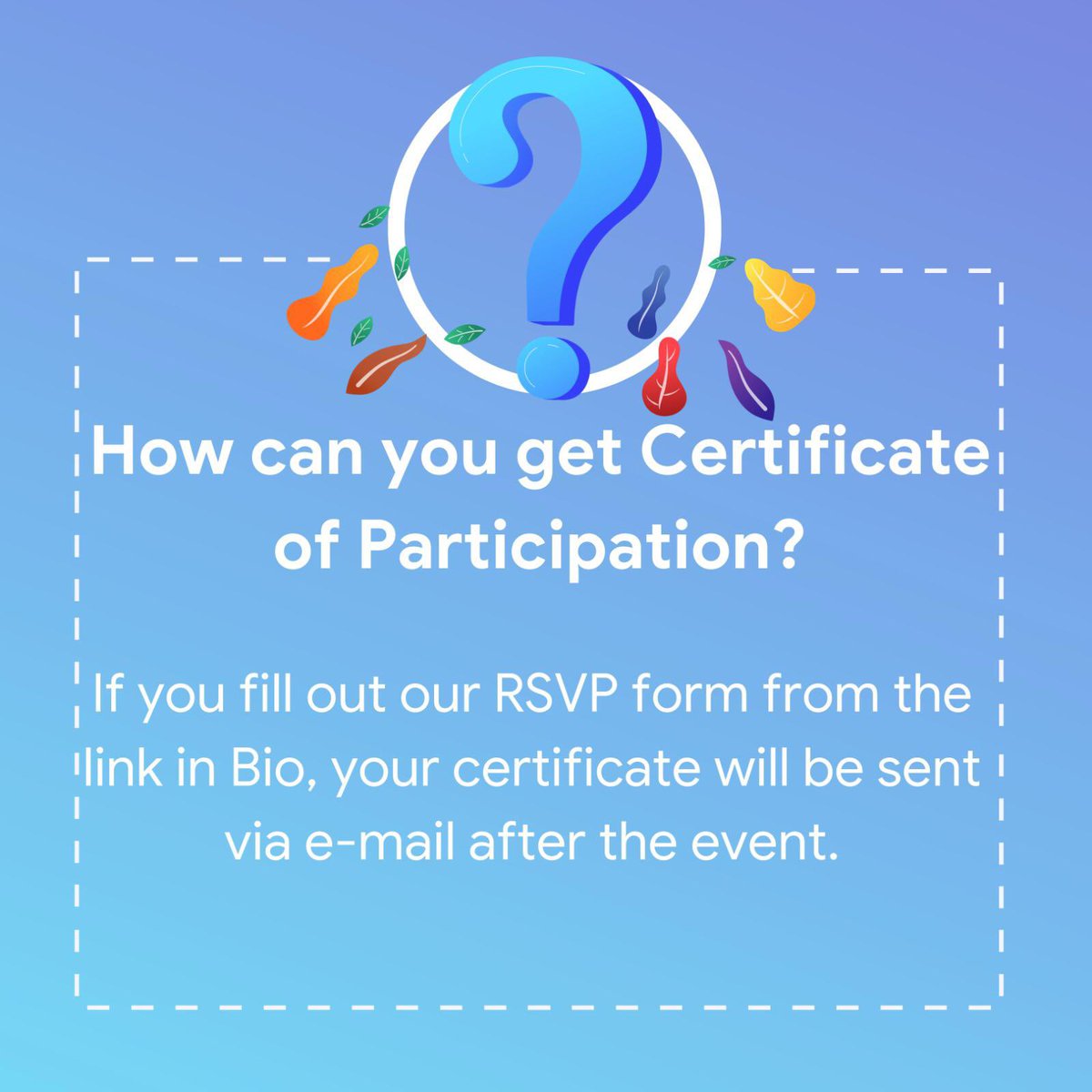 wtmcanakkale's tweet photo. How can you get Certificate of Participation?π€©
.
.
.
#speakyourself #wtm #wtmcanakkale #diversity #genderequality #diversitymatters #certificate #google #googlecommunities https://t.co/vAdtsWmDT5