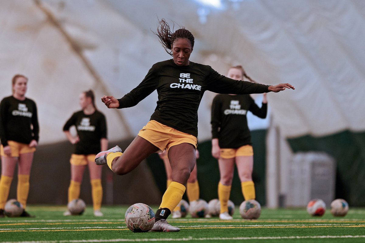 NDSUsoccer's tweet photo. Be the change. 

Together we stand united in an effort to foster positive change in our community against racial and social injustices. https://t.co/1ekceHvCla