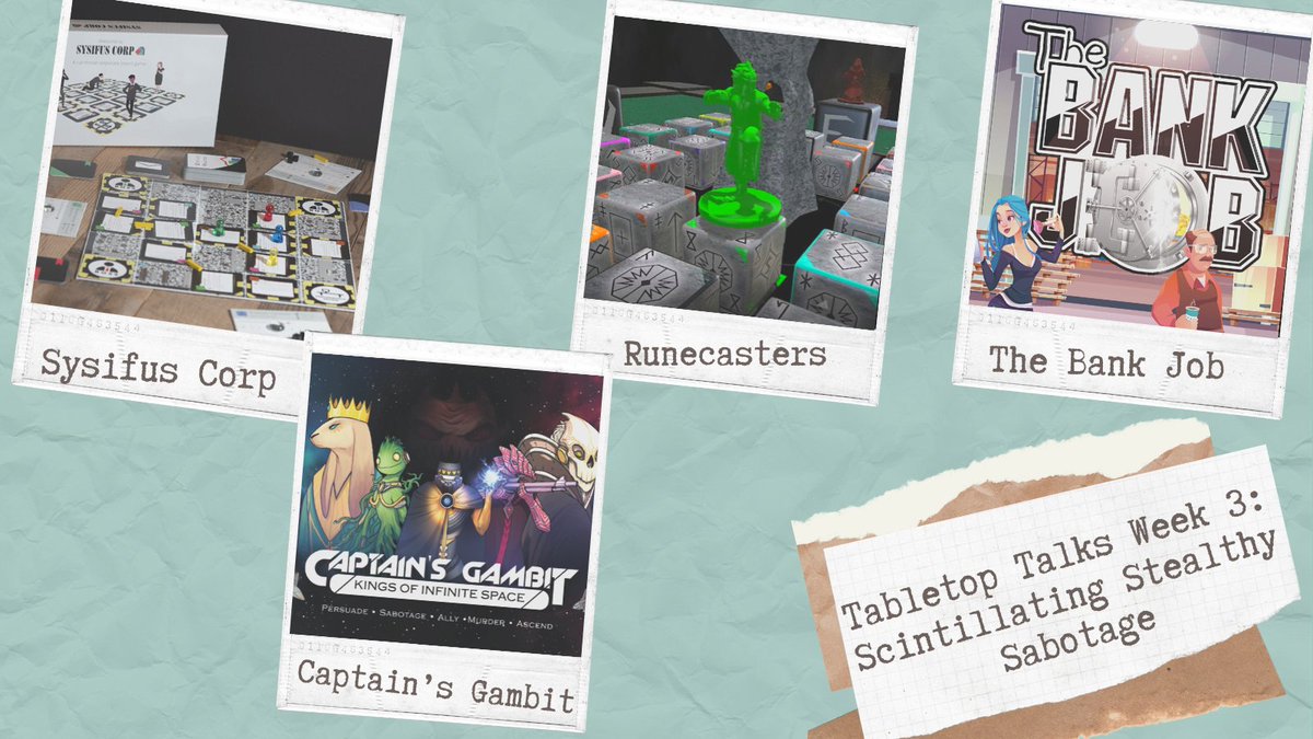 TabletopSim's tweet photo. Tabletop Talks Week 3: Scintillating Stealthy Sabotage
There is no sweeter moment in all of tabletop gaming than denying your opponent. This week, we cordially invite you to give into your dark side and test a few friendships with Tabletop Talks: Sabotage! https://t.co/tG3VRvrSnd https://t.co/dK4P4L1MG5
