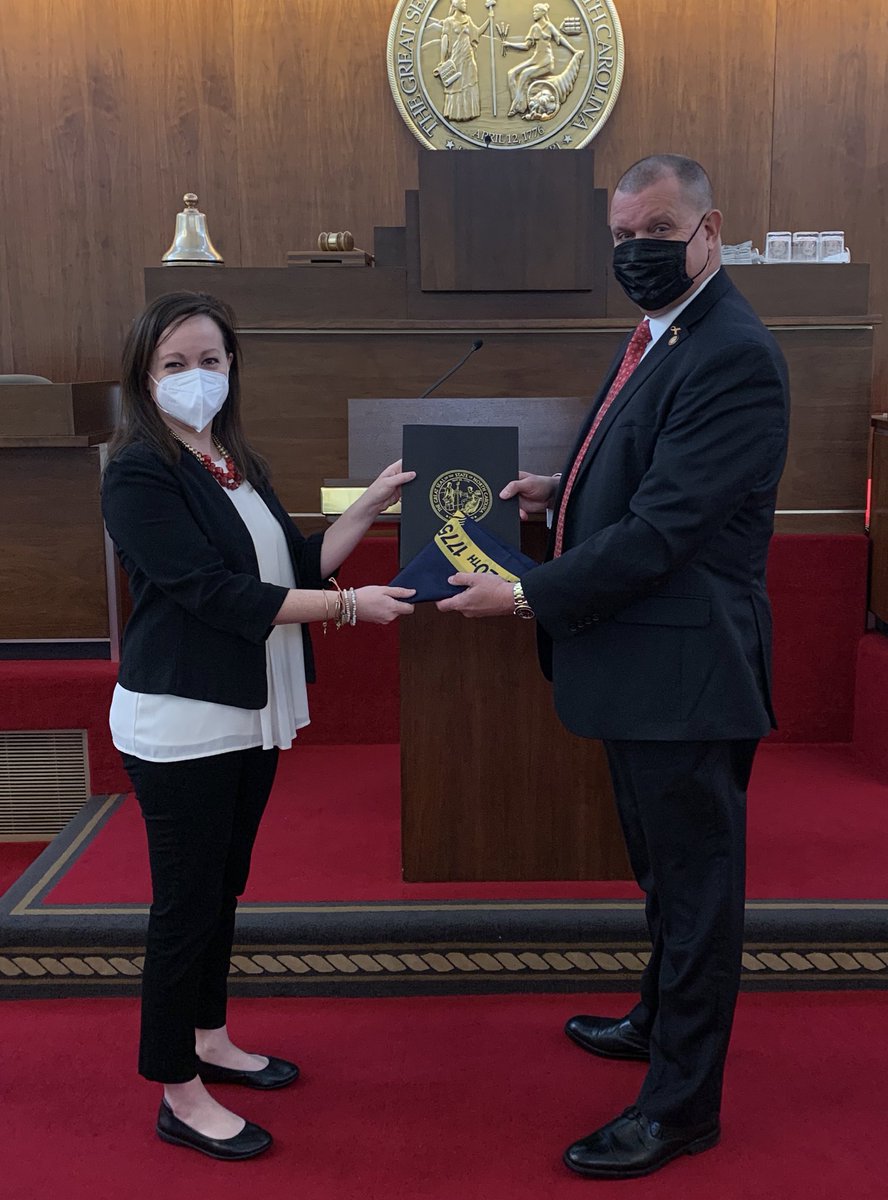 Thanks Rep. Charlie Miller for hosting me at the #NCGA today and for presenting me with a NC capitol flag!  I look forward to more conversations about #nced in the year to come!  #SERTOY #TOYPOY  <a href="/brunscoschools/">Brunswick County Schools</a>