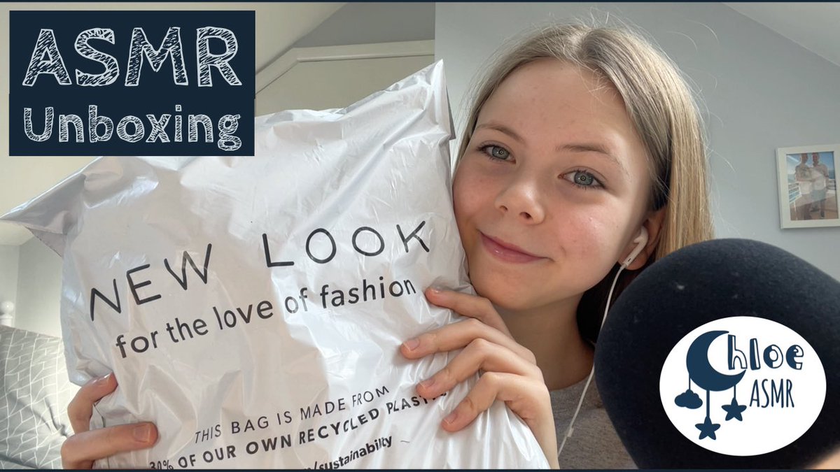 ChloeASMR2's tweet photo. **🎺 New Video Post Alert 🎺**
My new video    Unboxing ASMR - My Mum surprised me with a New Look delivery | ChloeASMR https://t.co/aBMOgUmnRv
Is now available! 
Please click the link and take a look! You might just like it!
YouTube - https://t.co/SlE8oH3elQ 
Love you guys #asmr https://t.co/00oBd4m7QK