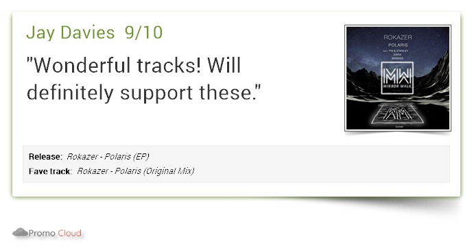 mirror_walk's tweet photo. Jay Davies supports: Rokazer - Polaris (EP) 9/10 #newrelease https://t.co/qGV0ryn0NB #mirrorwalkmusic #mirrorwalkfamily #mirrorwalk https://t.co/8zQ2Mp4FSq