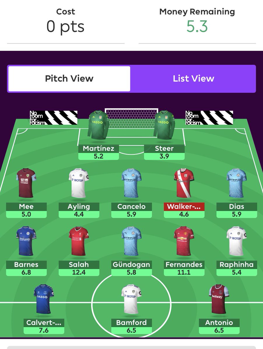 _JordanSD's tweet photo. @CorfFpl @FPLGOAT7 @FPL_Salah @FerrellFpl @allaboutfpl @FPLNym @FPLWan @FPLnumbers @hailcheaters Great content, thanks!
Help me out pls: plan to take -4, replace steer+kwp+antonio and activate BB. not convinced abt Kane plus limits options. Current thinking is to do Lloris+Digne/Dier+Richarlison/Watkins. Concern - weak prep for gw29, and could get to 7 or 8 with subs https://t.co/YwbHzBYsQm