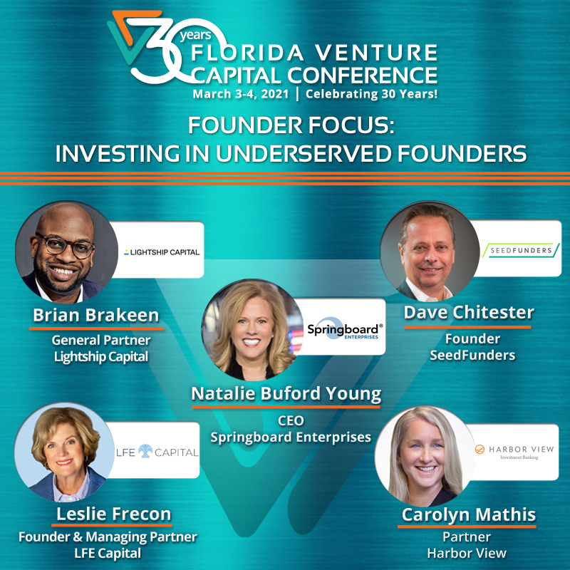 flventure's tweet photo. We are just ONE WEEK away from the virtual #FVCC21!

Don't miss the Second Day Panels at the 30th Anniversary Florida Venture Capital Conference! 

Register Now 🎉🖊 https://t.co/iP0tvv7Lww https://t.co/7PqFNsJis7