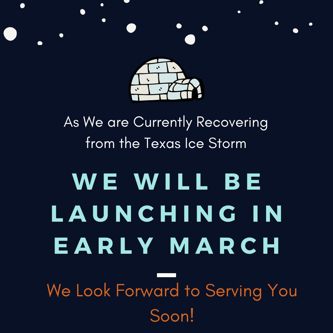 TheHempVendor's tweet photo. Due to the recent Winter Storm Texas faced, we are pushing our launch date back to early March. We are so excited to provide everyone with Everything Hemp &amp; More! 

If you have any questions, feel free to reach out to us at operations@thehempvendor@com!

Happy Hump Day!

#hemp https://t.co/yqOsLEcDs6