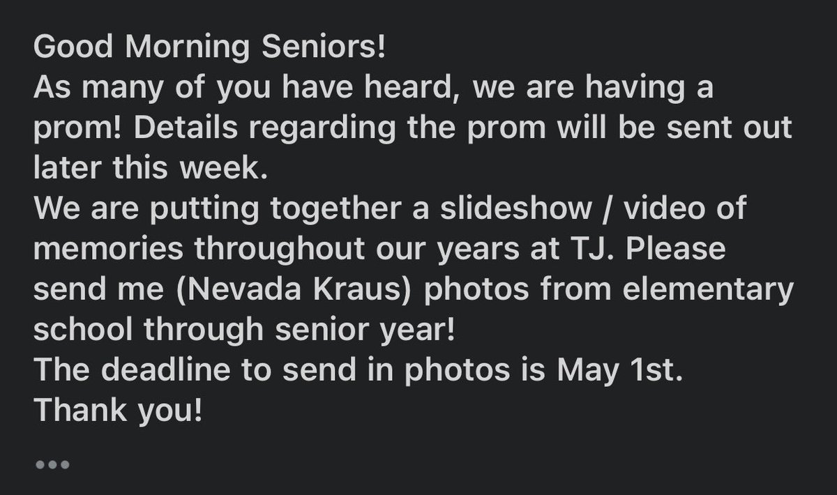 TJHS Prom tweet media