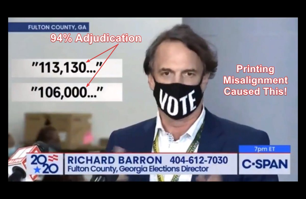 JovanHPulitzer's tweet image. This glaring issue still has not been addressed in #Georiga 94% on a machine which should have less than 3% usually means the machine is BROKE or I guess it could be read as #Georgians do not know how to fill in a oval with a pen?  #ScanTheBallots #JovanHuttonPulitzer  Why?