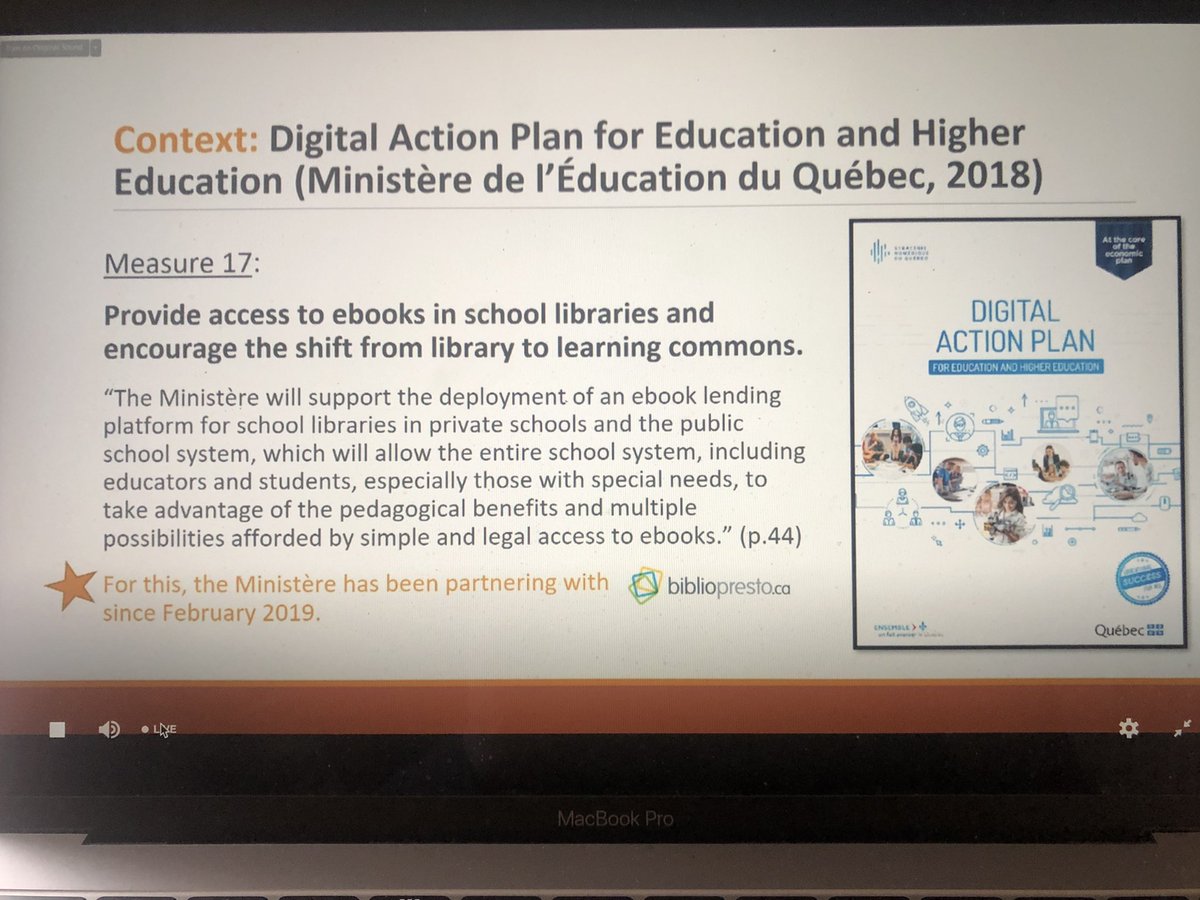 TiffClarkeLib's tweet photo. Great to see that school libraries are included in the MEES Digital Action Plan. #qslin https://t.co/firQ7rlVxg