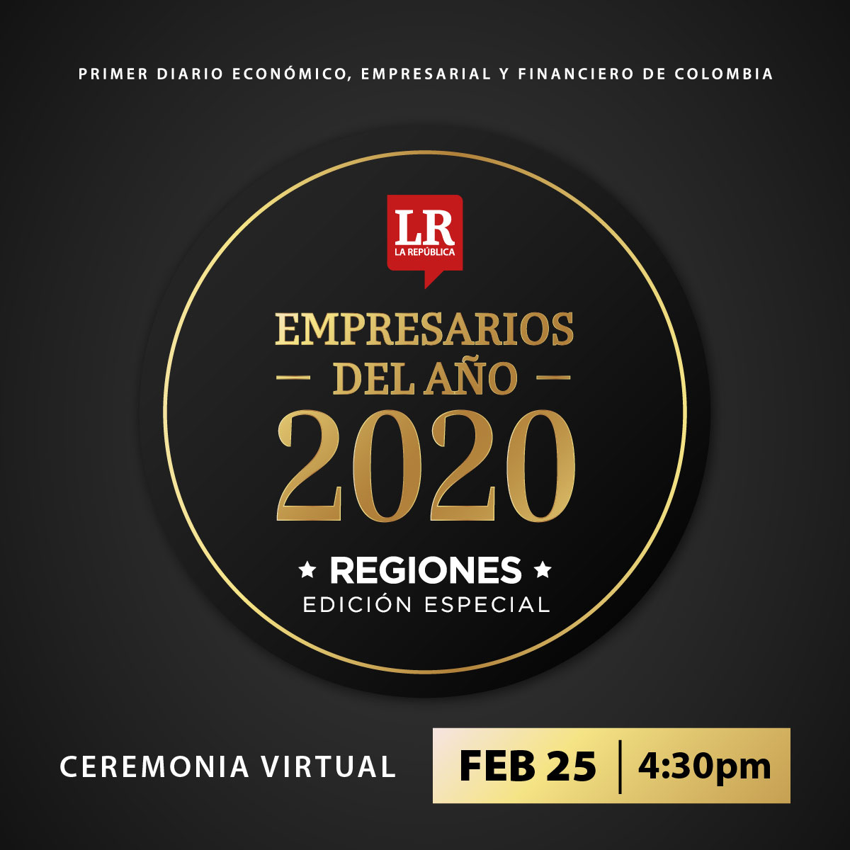 Reconocerán a los empresarios galardonados por su esfuerzo en inversión social en las regiones.